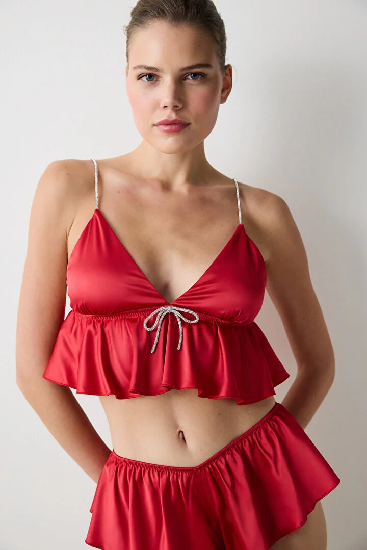 Satin bralet